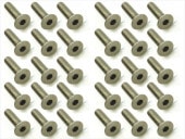 ������إå������ӥ� 30���� 3X12 Titanium hex Flat Head Screw 3X12 (30 pcs.)