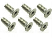 4��10 �����󻮥ӥ� 6���� 4��10 Titanium Flat Head Screw (6 pcs.)