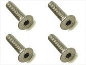 4x18 ������إå������ӥ�(4����) 4x18 Titanium hex Flat Head Screw (4 pcs.)