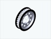 ����ߥ��ǥեס��꡼30T(�֥�å�)���ߥ�TA05-VDF�� Aluminum rear differential pulley 30T (black) TAMIYA TA05-VDF