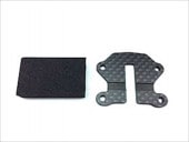 �����ܥ���С��ץ졼�� (���ߥ� �磻��ɥ����꡼2��) Carbon member plate (for TAMIYA Wild Willy 2)