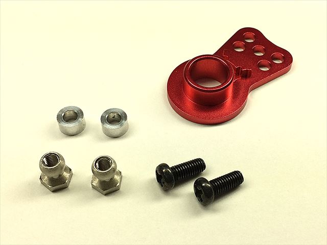 ����ߥ����ܥۡ���(�ϥ��ȥ륯�����ܥ����С���)WR-02 ��å� Aluminum servo horn WR-02 (for high torque servo saver) red