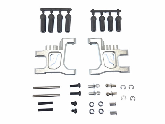 ߥեѥ磻ɥ ߥ 磻ɥ꡼2 С Wide suspension arms (for TAMIYA Wild Willy 2) silver Aluminum Front