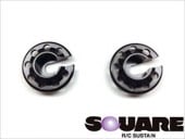 ����ߥ���ѡ����ץ�󥰥�ơ��ʡ� ���ߥ����� �ޥ�����ץ�󥰻��� Aluminum Damper Spring Retainer (Tamiya General Purpose) Multi Spring Specifications Black