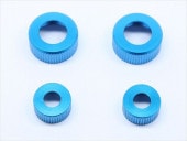 ����ѡ�������������å� ����(���ߥ�����) �֥롼 �岼2���� Damper Cylinder Cap Thin (Tamiya general purpose) Blue 2pcs. above and below