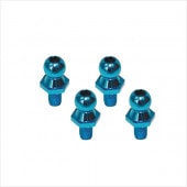 ����ߥإå����ԥ��ܡ��� ���ߥ����� ���ߥ�֥롼 4������ Aluminum hex pillow ball (TAMIYA general purpose) TAMIYA Blue 4 pcs.