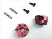 �����ϻ�ѥۥ�����ϥ� 8mm�� ���ߥ����� ��å� Aluminum hexagonal wheel hub (8 mm wide) Tamiya general purpose Red