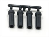 ���ȥ��󥰥��åɥ���� L������ ���ߥ�ԥ��ܡ����� ���������쥤 Strong rod end L size (for TAMIYA Pillow ball) dark gray