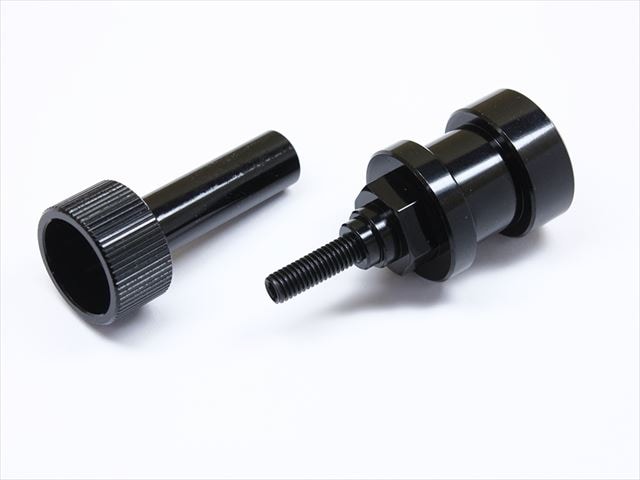 �����䥻�å����ϥ� �Ƽ�F1,���ߥ�F103,104�� �֥�å�����ޥ��� Tire setter hub (for each company F1 & TAMIYA F103,104) black anodized Aluminum