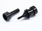 �����䥻�å����ϥ� �Ƽ�F1,���ߥ�F103,104�� �֥�å�����ޥ��� Tire setter hub (for each company F1 & TAMIYA F103,104) black anodized Aluminum