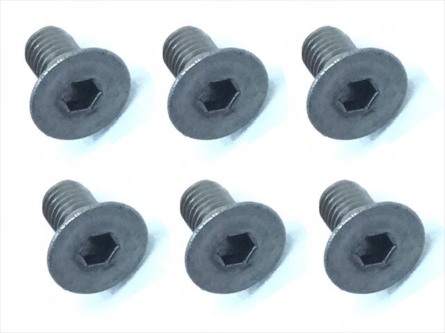 2.6x6 ������إå������ӥ� 6���� 2.6 X6 Titanium hex Flat Head Screw (6 pcs.)
