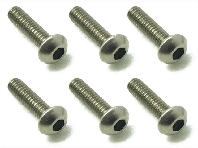 2x8 ������إå����ܥ���ӥ� 6���� 2x8 Titanium hex Pan Head Screw (6 pcs.)