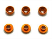 ߥܥջå㡼  6 Aluminum bossed dish washer orange 6pcs.