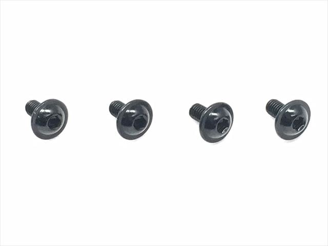 ߥե󥸥ӥ 36 ֥å 4 36 black Aluminum flange machine screw 4pcs.
