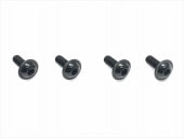 ����ߥե�󥸥ӥ� 3��8 �֥�å� 4���� 3��8 black Aluminum flange machine screw 4pcs.