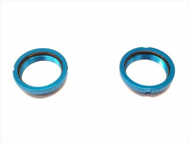 ����ѡ����ץ�󥰥����㥹���� (���ߥ�SSBB����ѡ���) �֥롼 2���� Damper spring adjuster (for Tamiya SSBB damper) Blue 2 pcs.