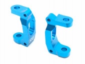 եȥϥ֥ꥢ㥹6١GF-01,G6-01(֥롼) 6 in Front hub carrier caster corner blue (for TAMIYA GF-01 & G6-01)