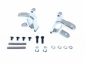 ���η��ե���ȥϥ֥���ꥢ�����㥹������6�١�WR-02��(����С�) 6�� in all-in-one design Front hub carrier caster corner silver (for TAMIYA WR-02)