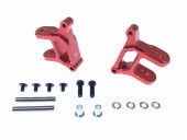 ���η��ե���ȥϥ֥���ꥢ�����㥹������6�١�WR-02��(��å�) 6�� in all-in-one design Front hub carrier caster corner red (for TAMIYA WR-02)