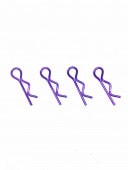 �ܥǥ��եå��ԥ󡡾��ʥѡ��ץ�) ��4���� Body Hook pin(small) 4 Pcs. Purple