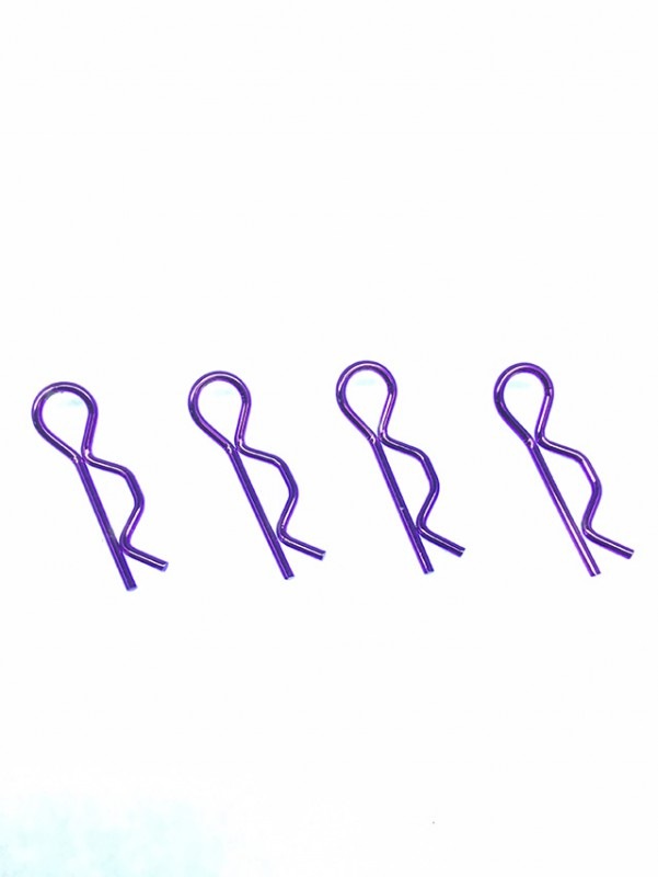 �ܥǥ��եå��ԥ�7mm�ʥѡ��ץ�) ��4���� Body Hook pin7mm  4 Pcs. Purple