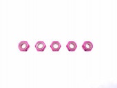 ߥʥʥå4mm(ԥ) 5pcs 4 Aluminum nylon nut(Pink) 5 Pcs.