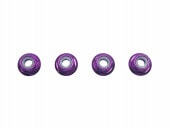 M4ե󥸥åʥå(ѡץ) 4pcs M4 Aluminum Flange Lock nut thin type(Purple) 4pcs