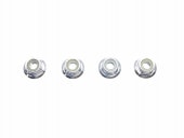 M4ե󥸥åʥå(С) 4pcs M4 Aluminum Flange Lock nut thin type(Silver) 4pcs