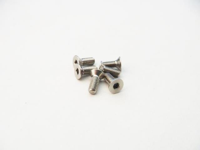 �������ں凉�ƥ�쥹�إå����ӥ���M3��8mm  (6pcs)��High Precision Machined SUS Flat Head Screw��M3��8 (6pcs)