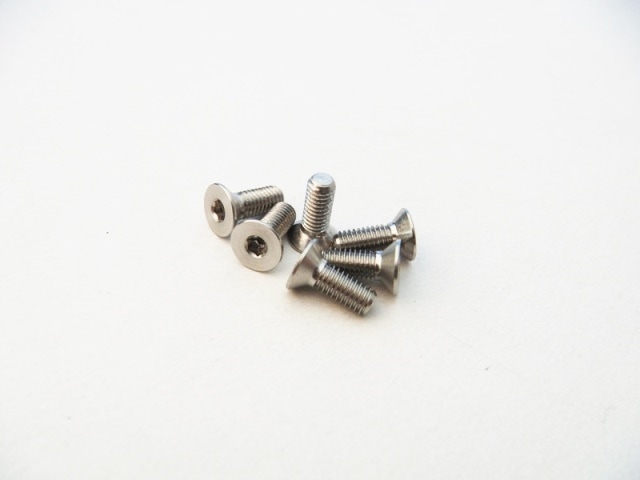 �������ں凉�ƥ�쥹�إå����ӥ���M3��10mm  (6pcs)��High Precision Machined SUS Flat Head Screw��M3��10 (6pcs)