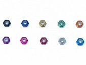 ʥʥåM2(Blue) 10pcsM2 Aluminum Lock nut thin type (Blue) 10pcs