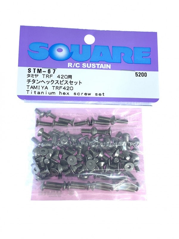 ������إå����ӥ����å� ���ߥ�TRF420�ѡ�Titanium hex screw set(Tamiya TRF420)