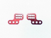 5mm�ԥå����ơ� ���ե��å�2(��å�) �ɥ�ե����� 5mmPitch Stay offset2(Red)