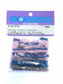 ������&�֥롼������ߥ�إå����ӥ����å� ���ߥ�TA07 MSX�� Titanium & Blue Aluminum Hex Screw Set(Tamiya TA07MSX)