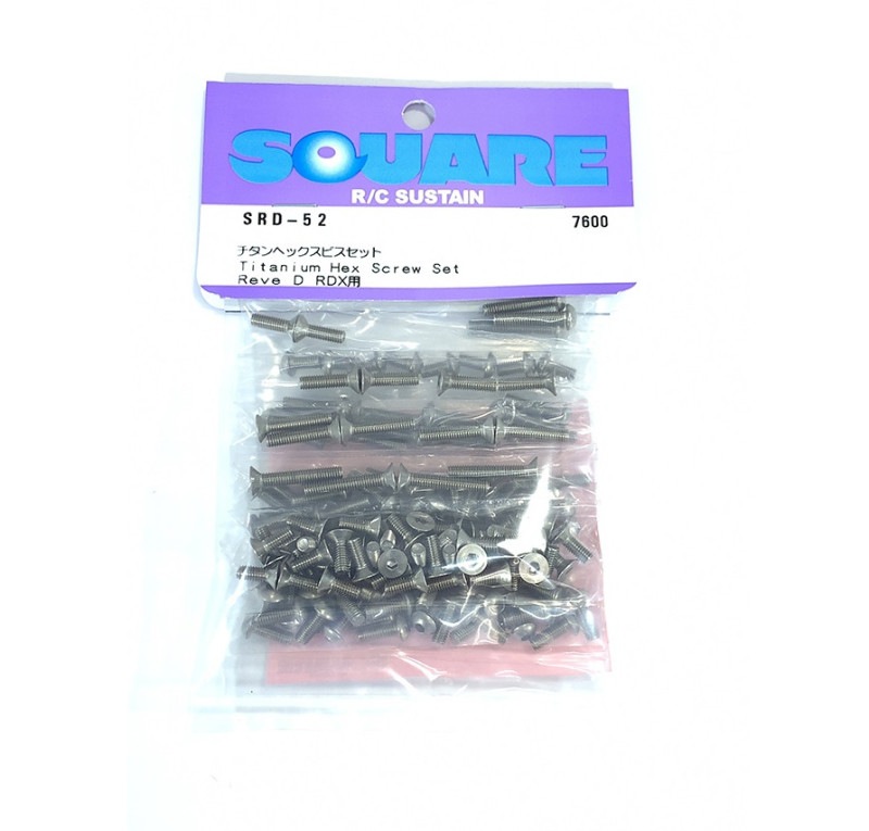 ������إå����ӥ����åȡ�Reve D RDX��)  Titanium hex screw set(REVE D RDX)