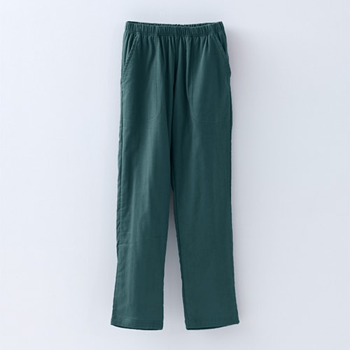 あまよりガーゼのおふとんパンツ(ブルーグリーン)