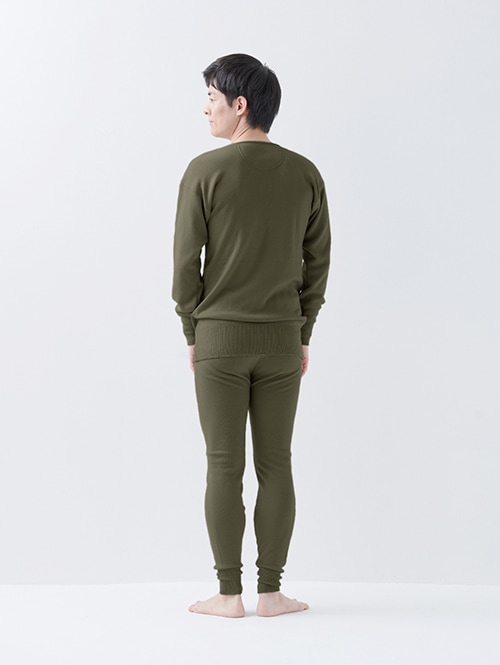 メリノウール100％の洗濯機でも洗えるラクダインナー ももひき