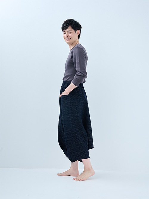 ヤオイタカスミ モモンガパンツ 楽天市場】【albino】モモンガ型プリーツデザインサルエルパンツ