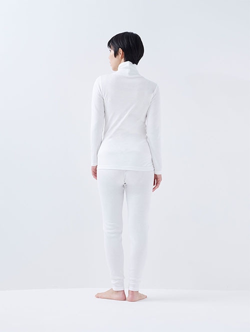 綿100％の肌にやさしい暖かインナー タートルネック レディース