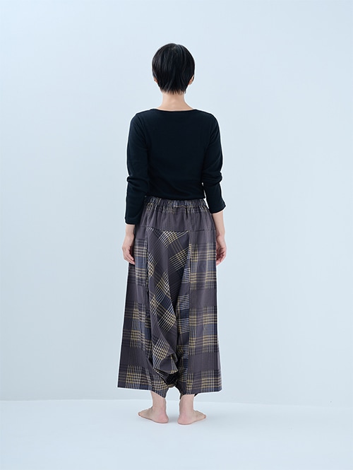 和木綿 モモンガパンツ（結/グレー）｜日本製 リラックスウェア