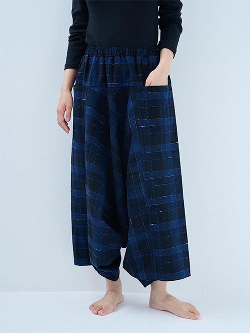 和木綿 モモンガパンツ（大錦/紺）｜日本製 リラックスウェア