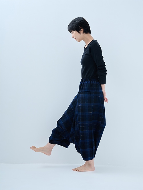 和木綿 モモンガパンツ（大錦/紺）｜日本製 リラックスウェア