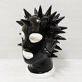 ��Latexa��Spiked Hood[BLACK][One Size]