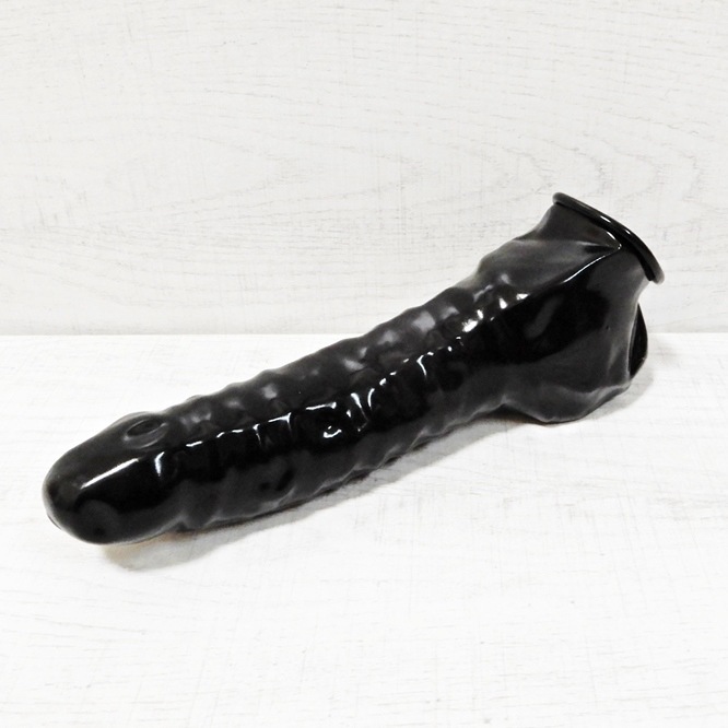 ��Rubber Fun��Anatomical Protective Male Cover[BLACK]