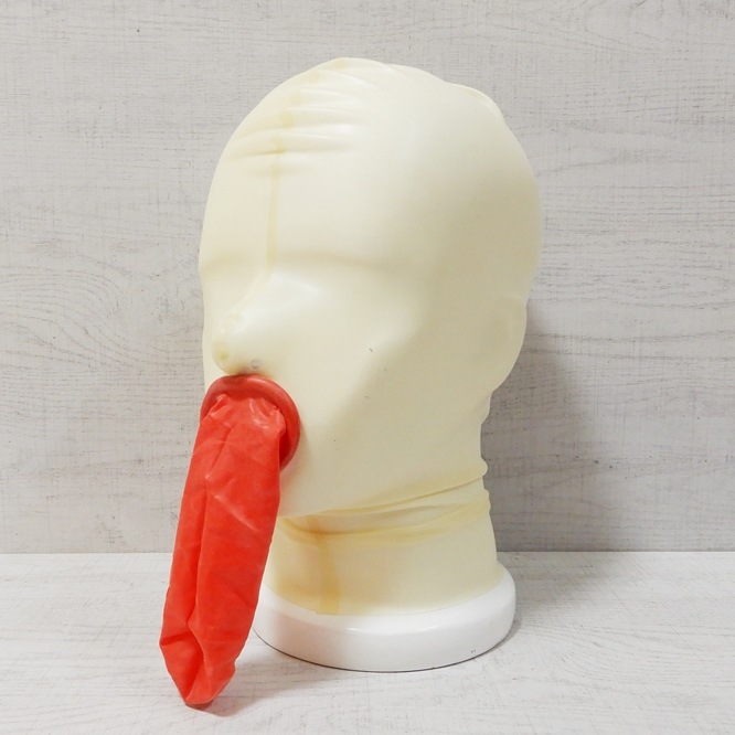 ��Latextil��Safer Donut[Transparent��Red][L]