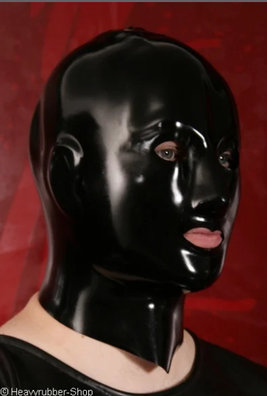 ��Latexa��Latex Rubber Heavy Hood[BLACK][ONE SIZE]
