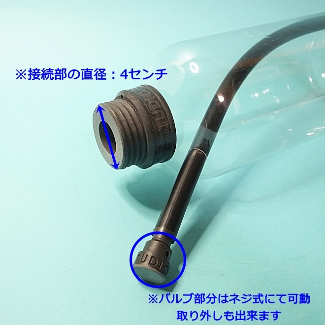 STUDIO GUMUrine-Inhaler Transparent with Reducing Valve 1,0 Liter