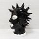 ��Latexa��Spiked Hood[BLACK][One Size]