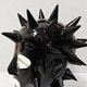 ��Latexa��Spiked Hood[BLACK][One Size]