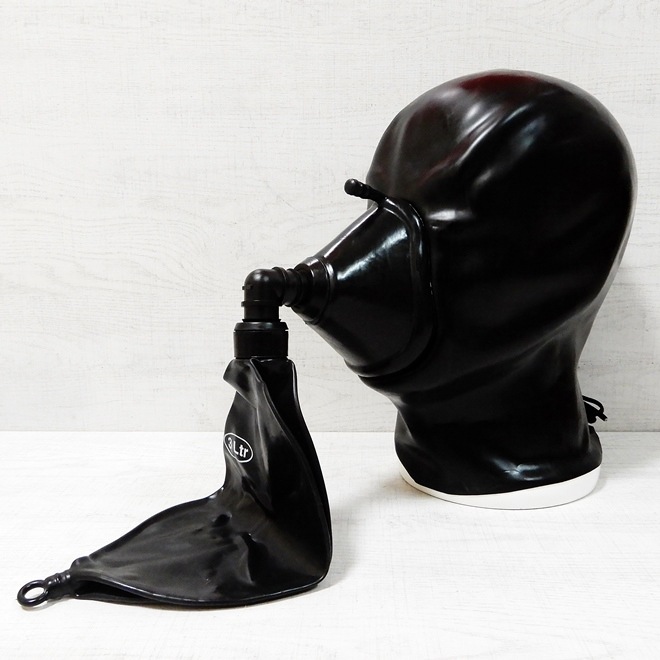 Bizarre-Rubber-ShopMask with Anaesthesia Mask and 3L Breath Bag 